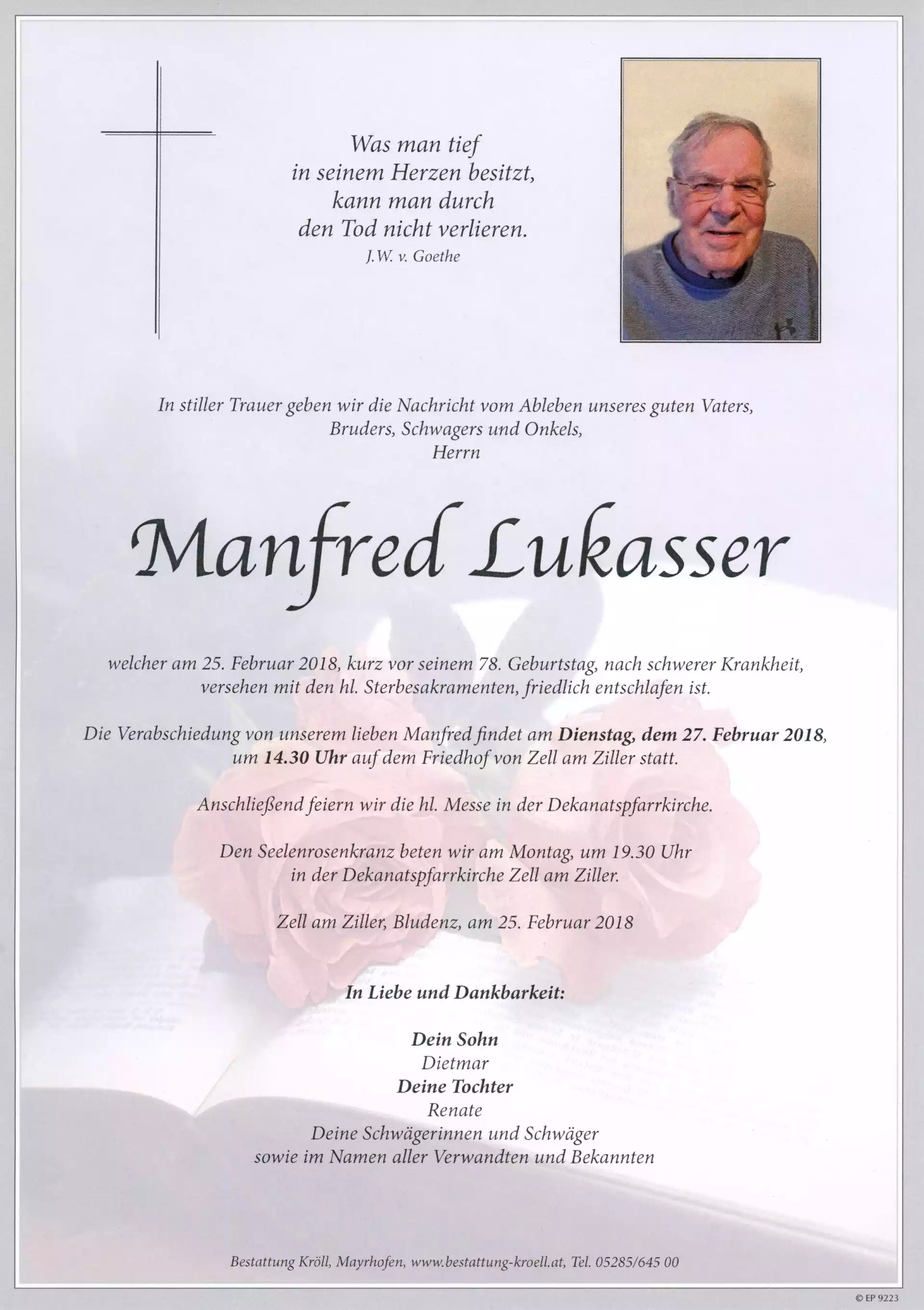 Parte von Manfred Lukasser
